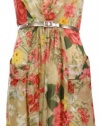 Evan Picone Women's Chiffon Printed Dress