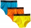 Calvin Klein Boys 8-20 Ck 3Pk Briefs, Assorted, Small 6/7