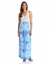 Two by Vince Camuto Women's Tie Dye Maxi Tank Dress, Marina, Small