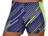 Nike Women's All Over Printed Pacer Built-in-Brief Tempo Running Shorts-Purple/Yellow