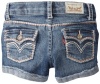 Levi's Girls 2-6x Taryn Thick Stitch Shorty Short, Serene Blue, 4T