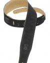 Levy's Leathers MS26-BLK 2.5-inch Suede-Leather Strap,Black