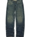 Marc Ecko Mens Gertz Distressed Boot Cut Jeans