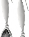 Kenneth Cole New York Marquis Stone Faceted Gem Long Drop Earrings