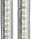 Kenneth Cole New York Shards Crystal Cup Multi-Chain Linear Drop Earrings