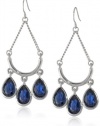 Kenneth Cole New York Marquis Stone Faceted Gem Chandelier Earrings