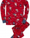 Hatley Boys 2-7 Pajama Set-Skiing Dog, Red, 6