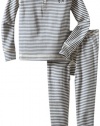 Hatley Boys 2-7 Moose Stripe Pajama Set, Blue, 2T