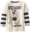 Hatley Boys 2-7 3D Tee-Dino Wanted, Natural, 6