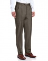 Louis Raphael LUXE Men's 100% Wool Pleated Hidden Extension Dress Pant