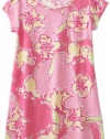 Lilly Pulitzer Girls 7-16 Little Kelsea Dress, Hotty Pink Day Lilly, Medium (6/7)