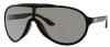 Gucci Women's 3514/S Shield Sunglasses,Shiny Black Frame/Grey Mirror Bronze Lens,One Size