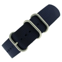 Watch Band Nylon One Piece Military Sport Navy Heavy Stainless Buckle 22 millimeter Watch Band Nylon One Piece Military Sport Navy Heavy Stainless Buckle 22 millimeter