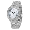 Judith Ripka Watch - Sterling and Stainless Steel Sub-dial Bracelet - Swiss Part Mvt - S-size