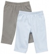 Carter's Baby Boy's 2-Pack Pants - Blue/Gray - Newborn