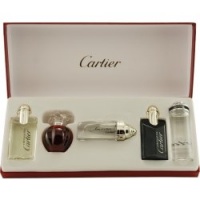 CARTIER VARIETY by Cartier SET-DECLARATION ESSENCE (M) & DELICES DE CARTIER (W) & ROADSTER (M) & DECLARATION (M) & EAU DE CARTIER (M) AND ALL ARE EDT MINIS for UNISEX CARTIER VARIETY by Cartier SET-DECLARATION ESSENCE (M) & DELICES DE CARTIER (W) & ROADSTER (M) & DECLARATION (M) & EAU DE CARTIER (M) AND ALL ARE EDT MINIS for UNISEX