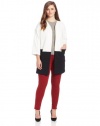 Calvin Klein Women's Plus-Size Open Colorblock Jacket