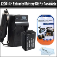 Battery And Charger Kit For Panasonic Lumix DMC-FZ60 DMC-FZ60K DMC-FZ100 DMC-FZ40 DMC-FZ47 DMC-FZ150 DMC-FZ150K Digital Camera Includes Extended Replacement DMW-BMB9 Rechargeable Lithium-Ion Battery (1200Mah) (with Info-Chip!) + Ac/Dc Travel Charger +MORE Battery And Charger Kit For Panasonic Lumix DMC-FZ60 DMC-FZ60K DMC-FZ100 DMC-FZ40 DMC-FZ47 DMC-FZ150 DMC-FZ150K Digital Camera Includes Extended Replacement DMW-BMB9 Rechargeable Lithium-Ion Battery (1200Mah) (with Info-Chip!) + Ac/Dc Travel Charger +MORE