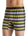 Calvin Klein Men's One Microfiber Slim Fit Boxer Fashion, Mchenry Stripe/Angelfish, X-Large