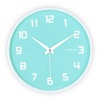 DecoMates Non-Ticking Silent Wall Clock - Fruity Blueberry (Baby Blue)