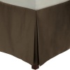 Calvin Klein Home Solid Sateen Pearl Edge Queen Bedskirt, Bear