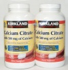 Kirkland Signature Calcium Citrate 500mg , 500 Tablets (250 Tables x 2) with Vitamin D3, Magnesium & Zinc