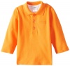 Hugo Boss Baby Boys Infant Prepster Long Sleeve, Orange, 12 Months