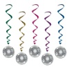 Disco Ball Whirls Party Accessory (1 count) (5/Pkg)