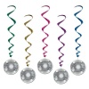 Disco Ball Whirls Party Accessory (1 count) (5/Pkg)