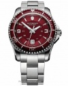 Victorinox Maverick GS Red Dial Stainless Steel Mens Watch 241604