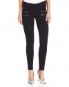 James Jeans Women's Crux Clean Double Front Zip Twiggy Jean in Olefina