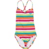 Roxy Girls Caliente Sun Cross Over Monokini Swimwear (2T-7) Fuchsia, 2T