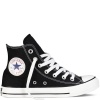 Converse Chuck Taylor All Star Hi Top Black Canvas Shoes with Extra Pair of White Laces men's 12