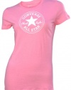 Converse Women's Chuck Taylor All Star Stamp Graphic Shirt-Light Pink-XS