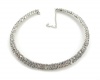 Choker Austrian Crystal Rhinestones Stretch 2 Rows SeXy Gift