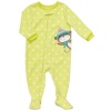 Carter's Toddler Girls Fleece Footed Blanket Sleeper Pajamas-Waving Monkey (4t)