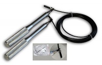 CFF Aluminum Handle Ultra Speed WOD Rope - Quad Bearing; Great for MMA & Cross Training CFF Aluminum Handle Ultra Speed WOD Rope - Quad Bearing; Great for MMA & Cross Training