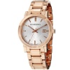 Burberry Men's BU9004 Large Check Rose Goldtone Stainless Steel Watch