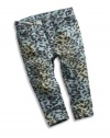 GUESS Kids Girls baby girl leopard-print jeans (12-24m), PRINT (12M)