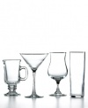 Martha Stewart Collection Glassware, Set of 4 Tom Collins Glasses with Recipe Booklet