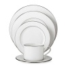 Lenox Floral Veil Bone China Platinum Banded 5-Piece Place Setting, Service for 1