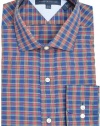 Tommy Hilfiger Regular Fit Multi Check Print Dress Shirt, Blue Multi, 17 34/35