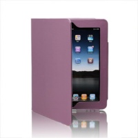 SAVEICON Ash Purple PU Folio Leather Case with Built-in Stand for Apple iPad 1 1st Generation SAVEICON Ash Purple PU Folio Leather Case with Built-in Stand for Apple iPad 1 1st Generation