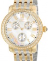 Invicta Women's 15010 Angel 18k Gold Ion Plating, Stainless Steel, and Crystal Two-Tone Watch