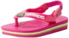 Havaianas Baby Brasil Logo Flip Flop (Toddler/Little Kid),Super Pink,19 BR(5 M US Toddler)