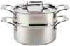 All-Clad Brushed Stainless D5 3-Quart Casserole with Lid and Steamer