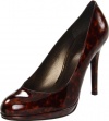 Stuart Weitzman Women's Platswoon Pump,Cognac Tartaruga,9 M US