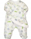 Little Me Baby-Boys Newborn Fun Safari Footie, Light Blue, 9 Months