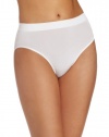 Wacoal Women's B-Smooth Hi Cut Panty Brief Panty, White, Medium