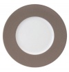 Seychelles Taupe Presentation Plate 12.6 by Philippe Deshoulieres